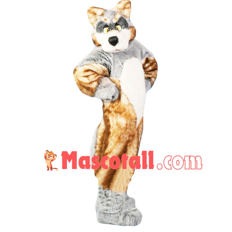 Long Wool Wolfhound Mascot Costume