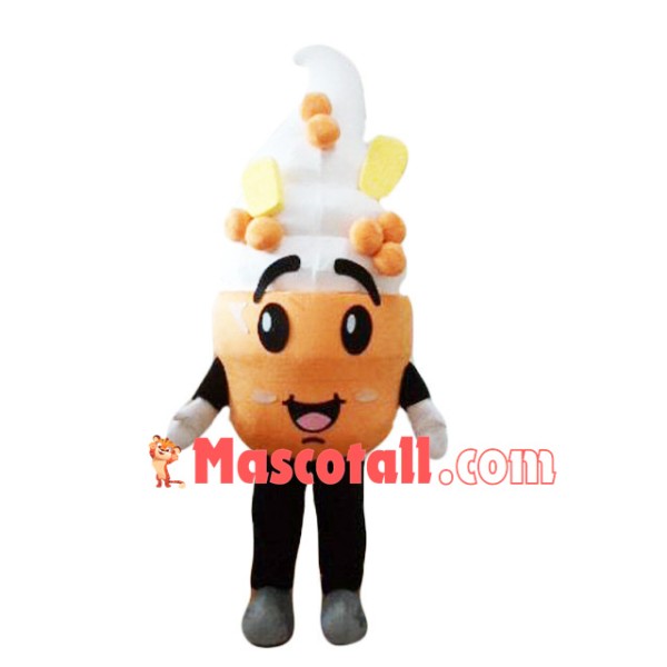 Marshmallow Ice Cream Mascot Costume