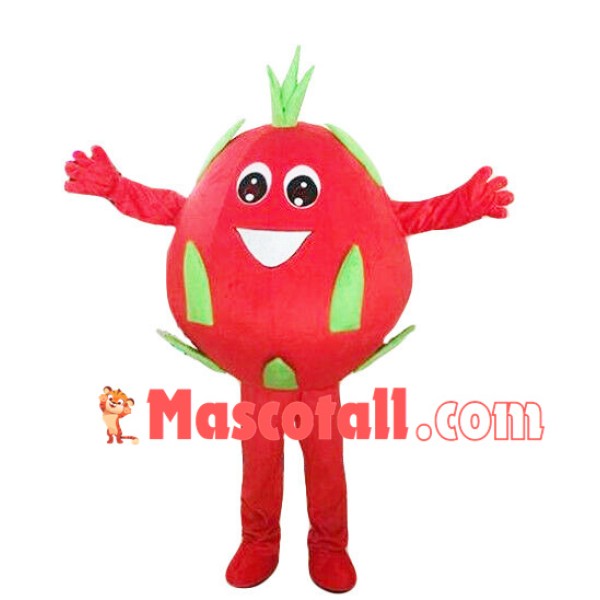 Red Dragon Fruit Mascot Costume
