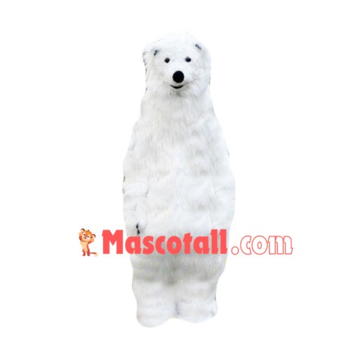Thick Wool Polar Bear Mascot Costume