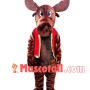 Frank Moose In Vest Mascot Costume