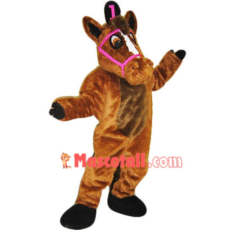 Merry Brown Horse Mascot Costume