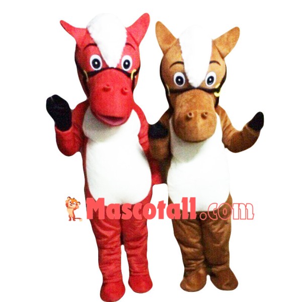 Pair Of Horse Brothers Mascot Costume