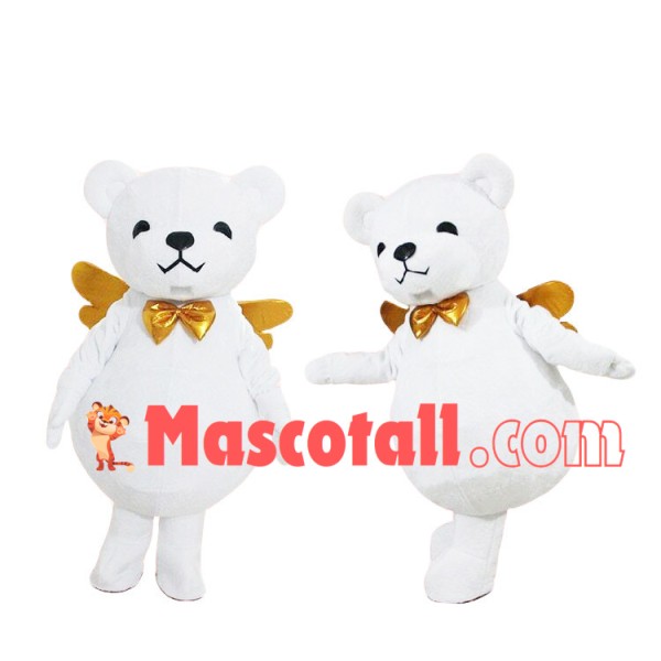 Pure Angle Bear Mascot Costume