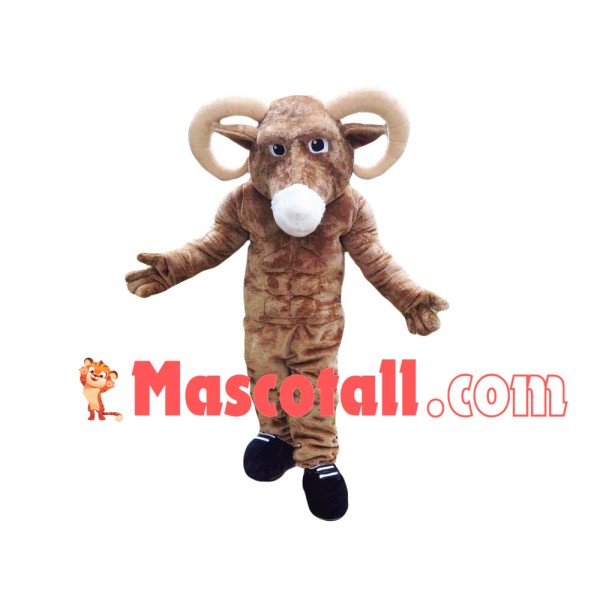 Power Muscle Ram Mascot Costume