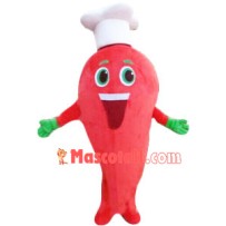 Red Pepper Cook Mascot Costume