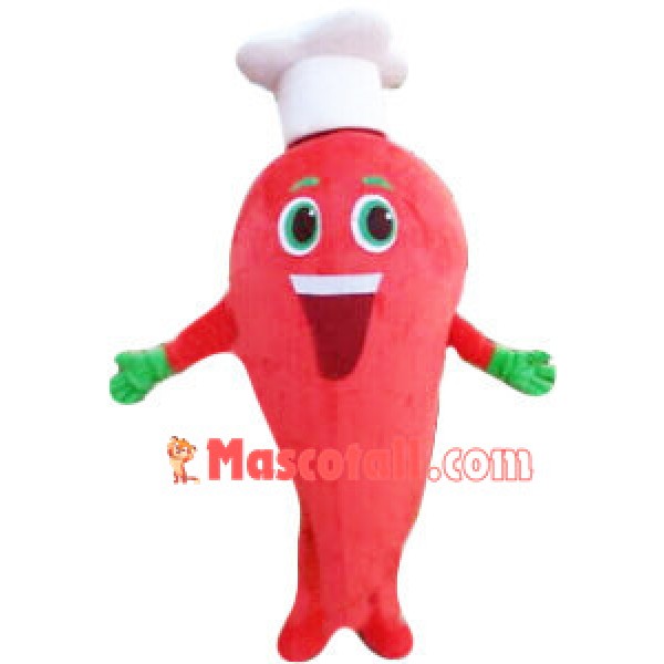 Red Pepper Cook Mascot Costume