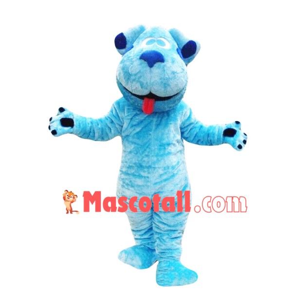Customized Blue Dog Mascot Costume