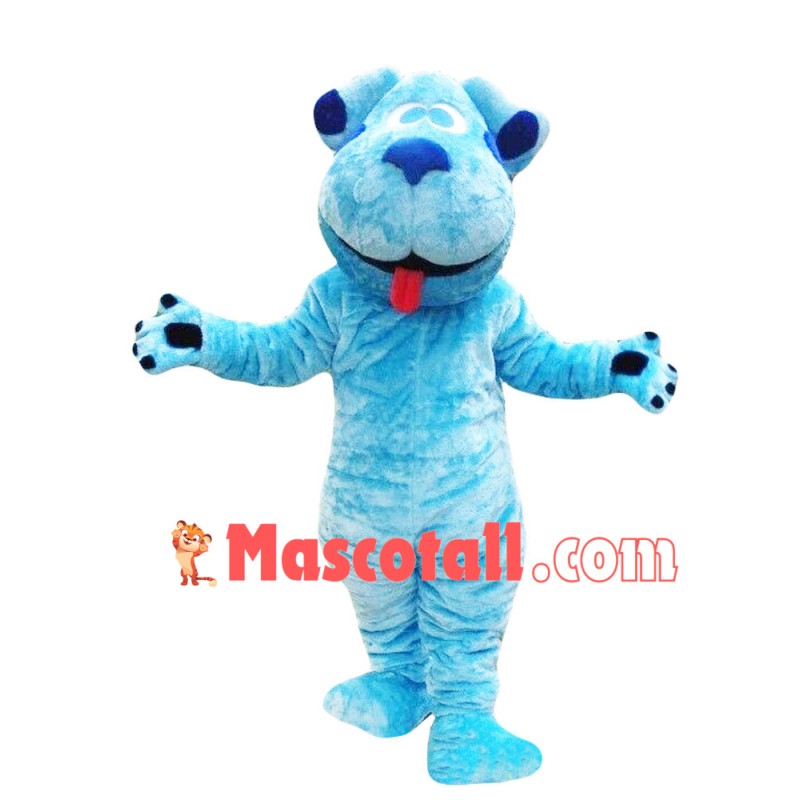 Customized Blue Dog Mascot Costume
