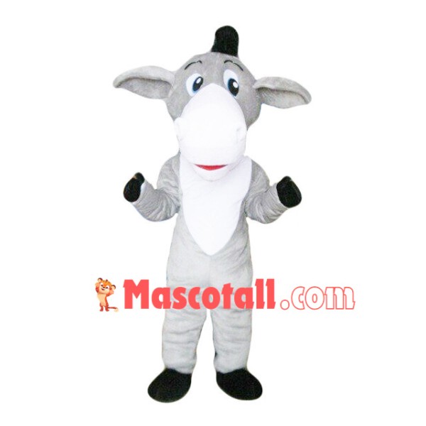 Gray Dumb Donkey Mascot Costume