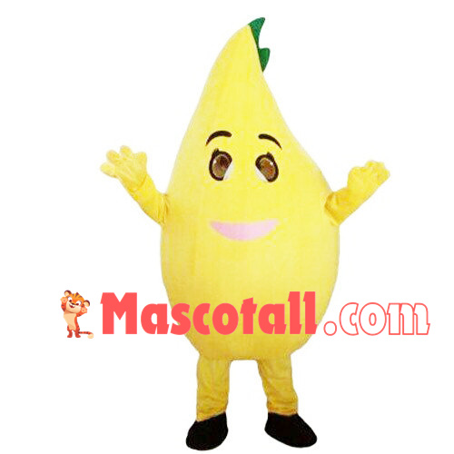 Cartoon Mango With Eyes Mascot Costume