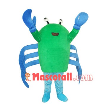 Standing Up Green Crab Mascot Costume