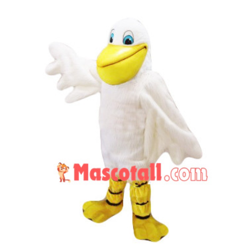 Blue Eyes Pelican Mascot Costume