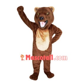 Fighting Brown Bear Mascot Costume