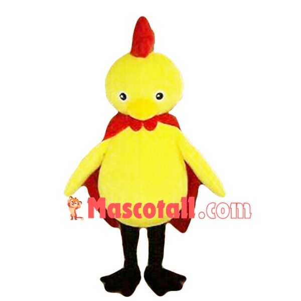 Little Chicken In Cloak Mascot Costume