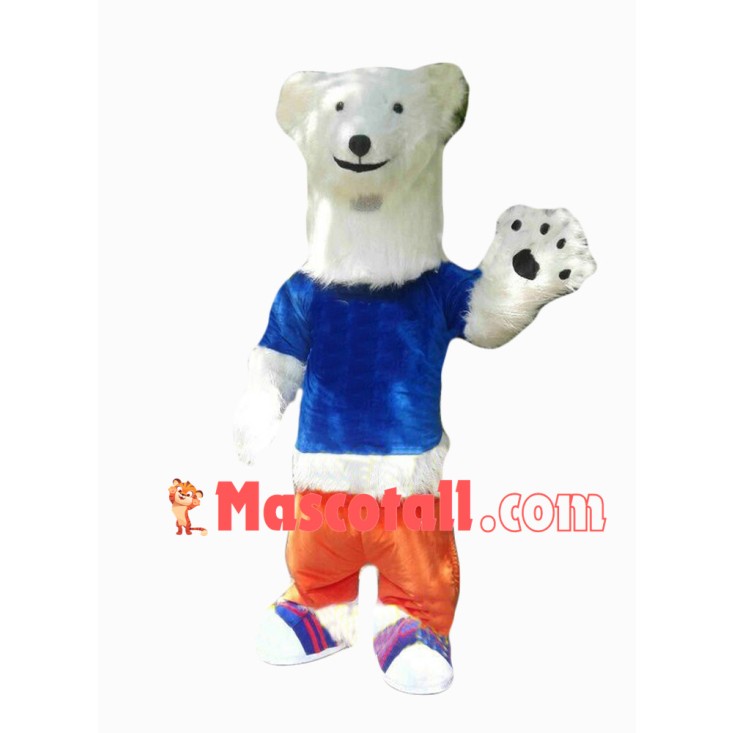 Sport Polar Bear Mascot Costume