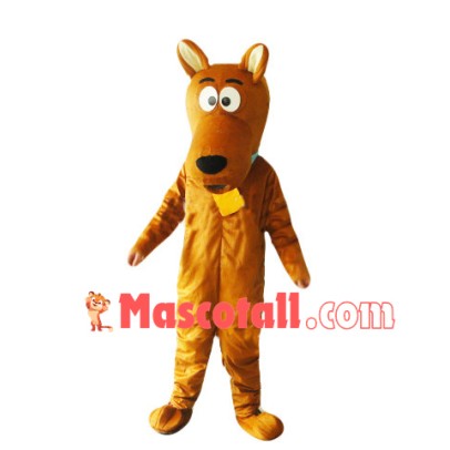 Scooby Dog Mascot Cartoon Costume