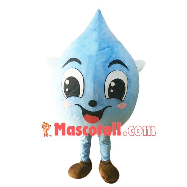 Big Water Drop Mascot Cartoon Costume