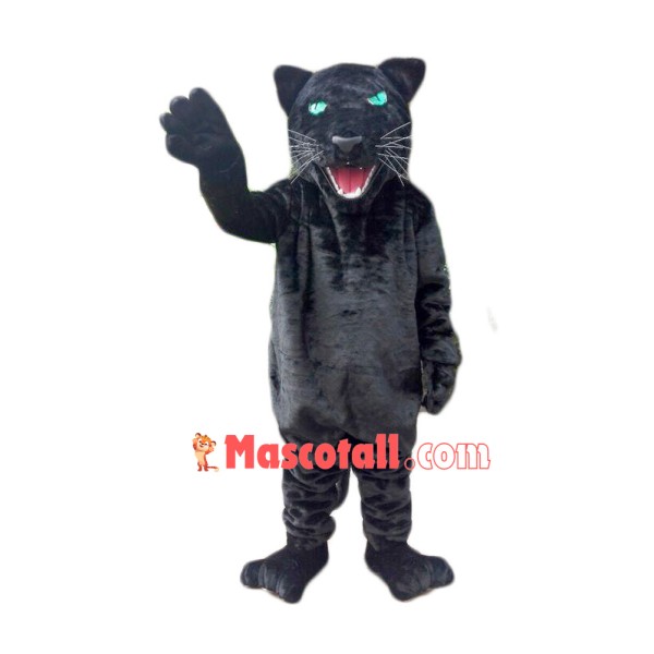 Green Eyes Power Panther Mascot Costume