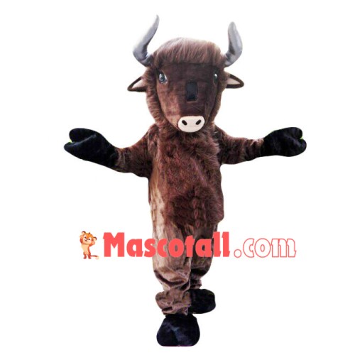 Silver Horns Yak Mascot Costume