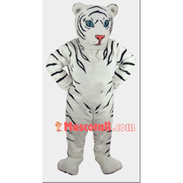 White Tiger Mascot Soft Costume