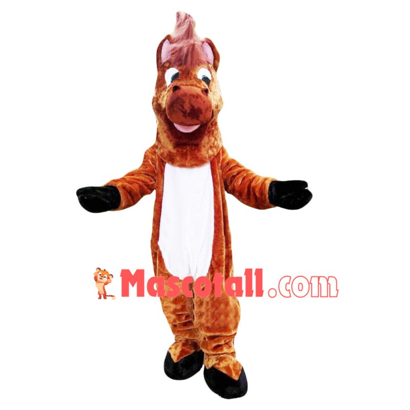 Cozy Horse Mascot Adult Size Costume
