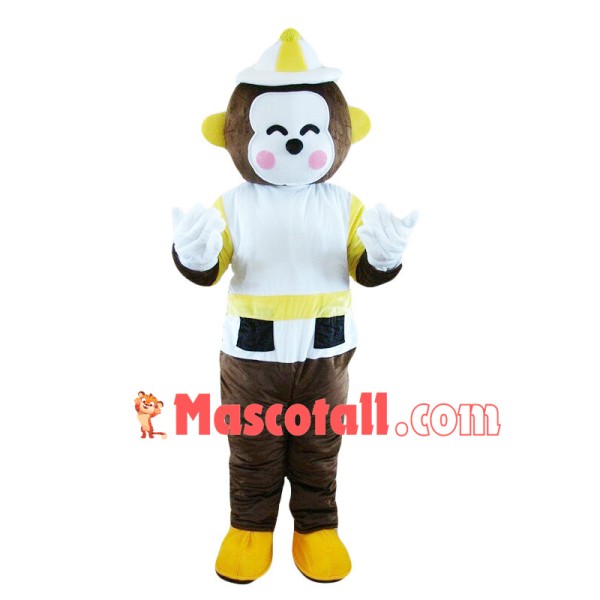 Traffic Command Monkey Mascot Costume