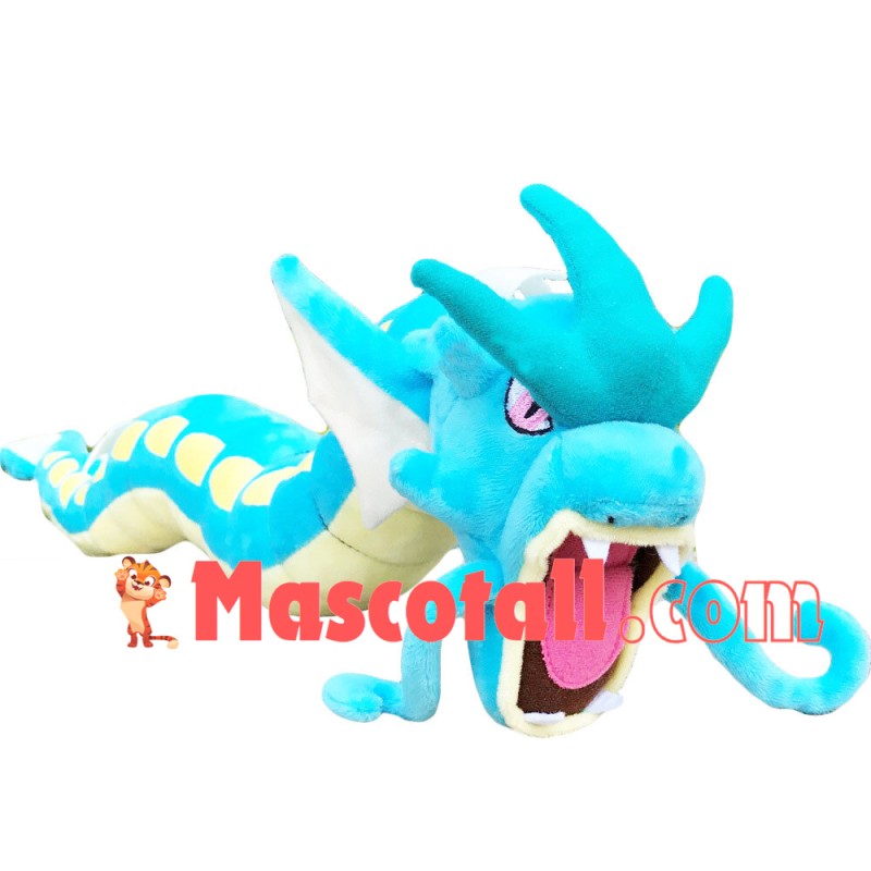 Light Blue Fierce Dragon Mascot Costume