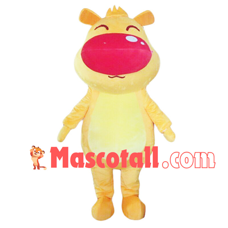 Little Elk Mascot Costume With Big Nose