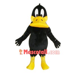 All Over Black Duck Mascot Costume