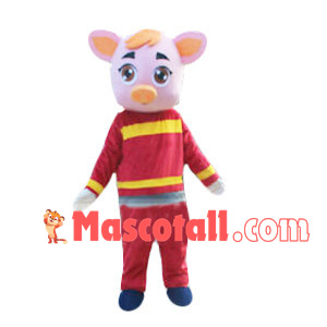 Great Firemen Pig Mascot Costume