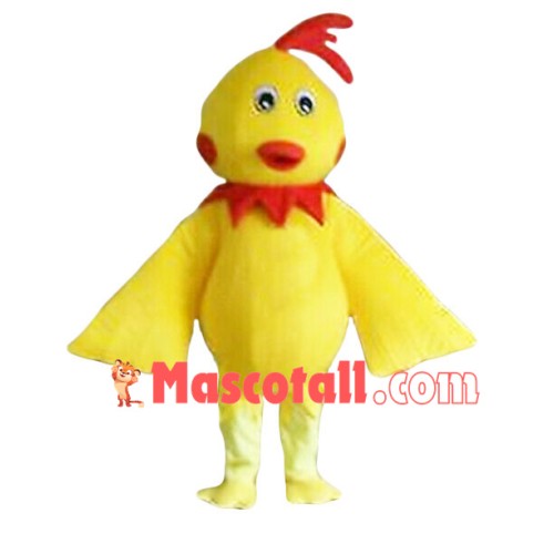Frustrated Yellow Chicken Mascot Costume