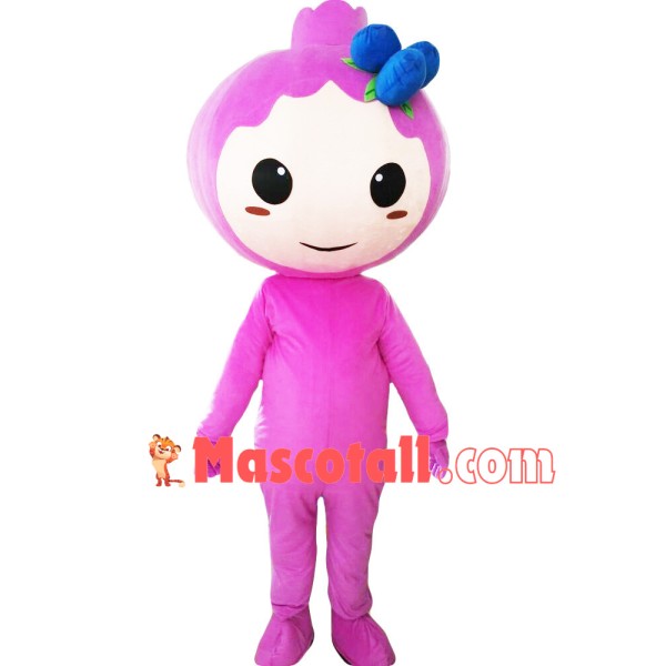Cartoon Blueberry Doll Mascot Costume
