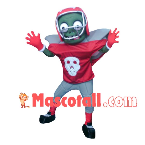 Football Zombie Mascot Cartoon Costume