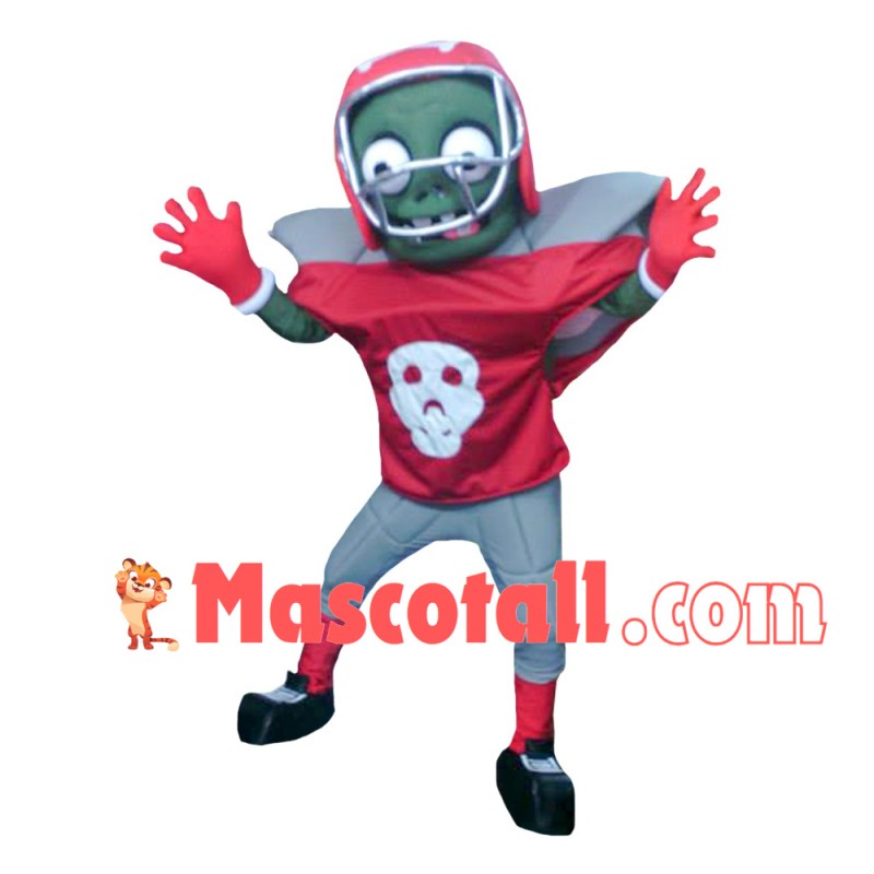 Football Zombie Mascot Cartoon Costume