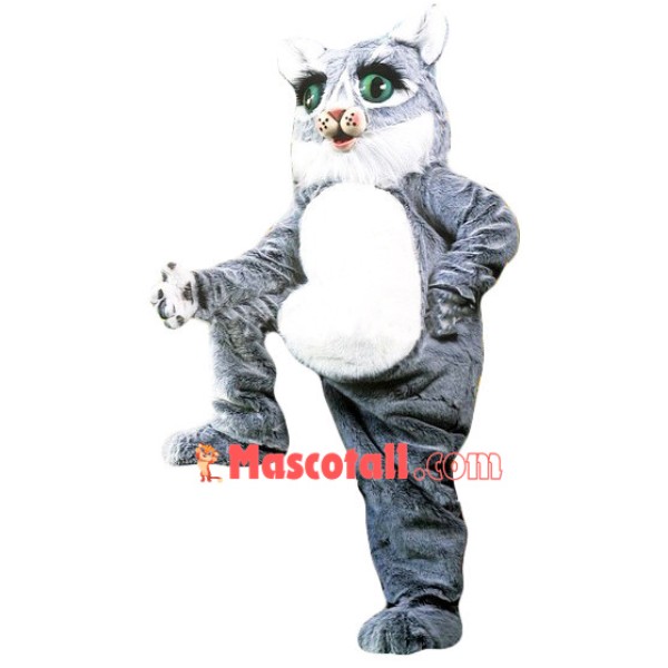 Power Green Eyes Cat Mascot Costume