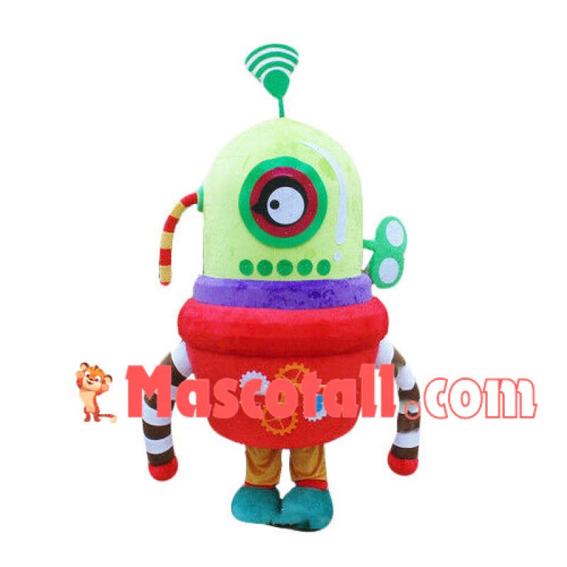 Signal Alien Robot Mascot Costume
