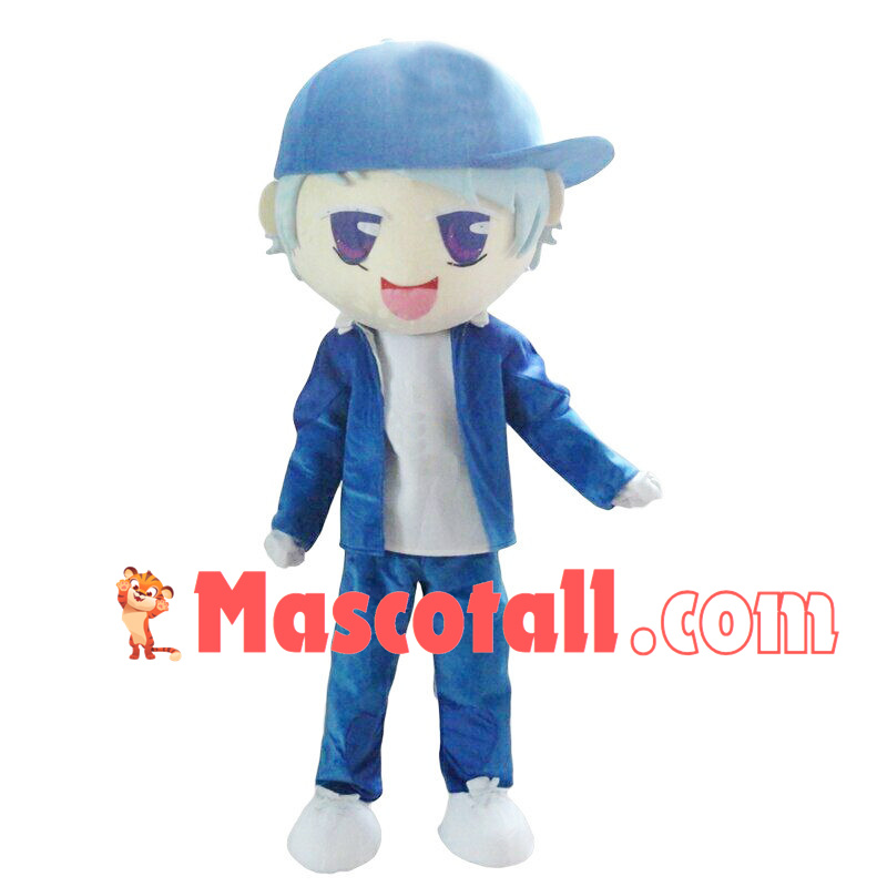 Energetic Adventure Boy Mascot Costume