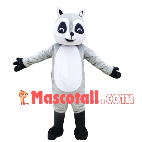 Gray Raccoon Mascot Costume for Adult