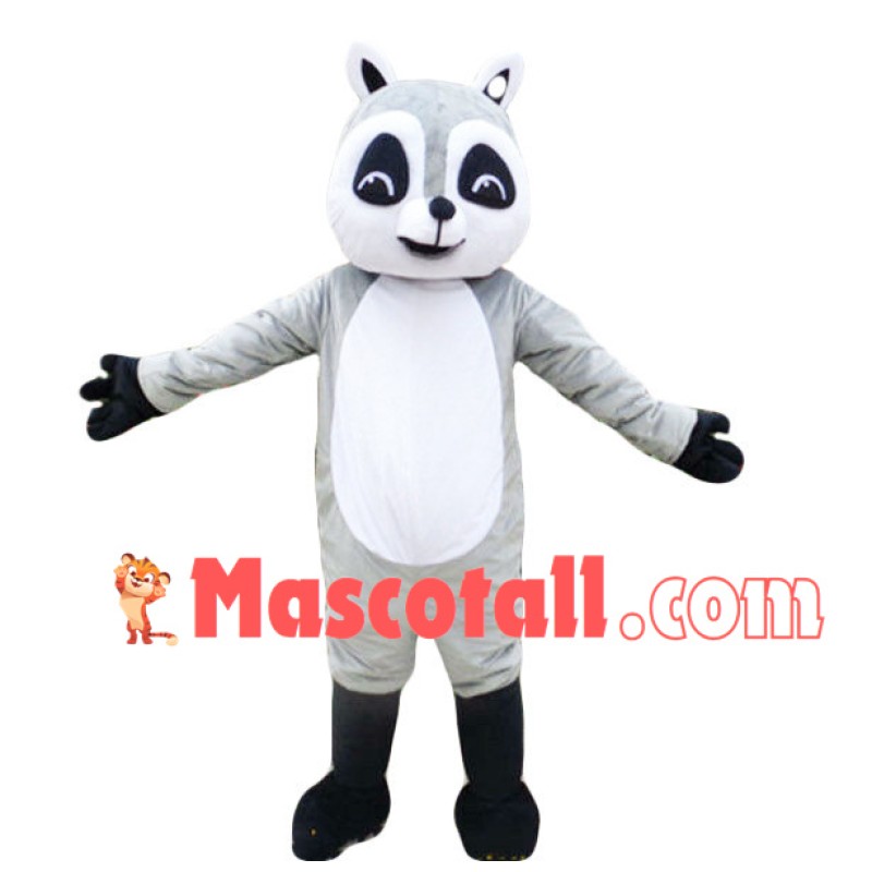 Gray Raccoon Mascot Costume for Adult