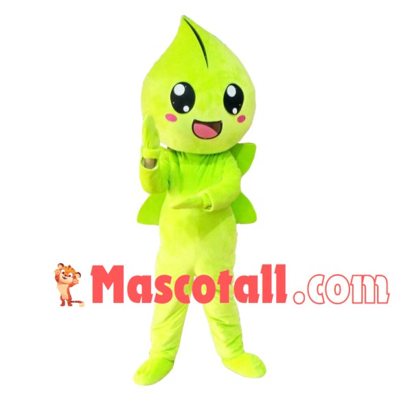 Green Peach Elf Mascot Costume