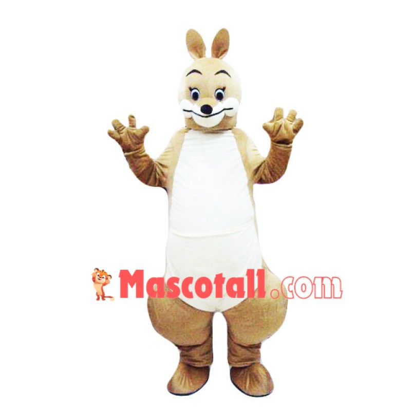 Friendly Mother Kangaroo Mascot Costume