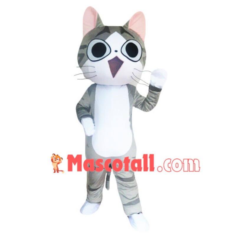 Cheese Cat Mascot Cartoon Costume