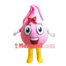 Strawberry Ice Cream Ball Mascot Costume