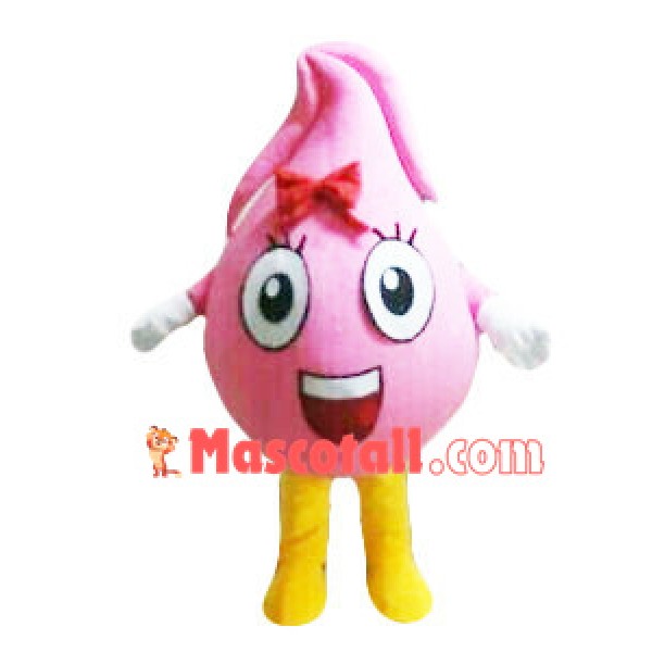 Strawberry Ice Cream Ball Mascot Costume
