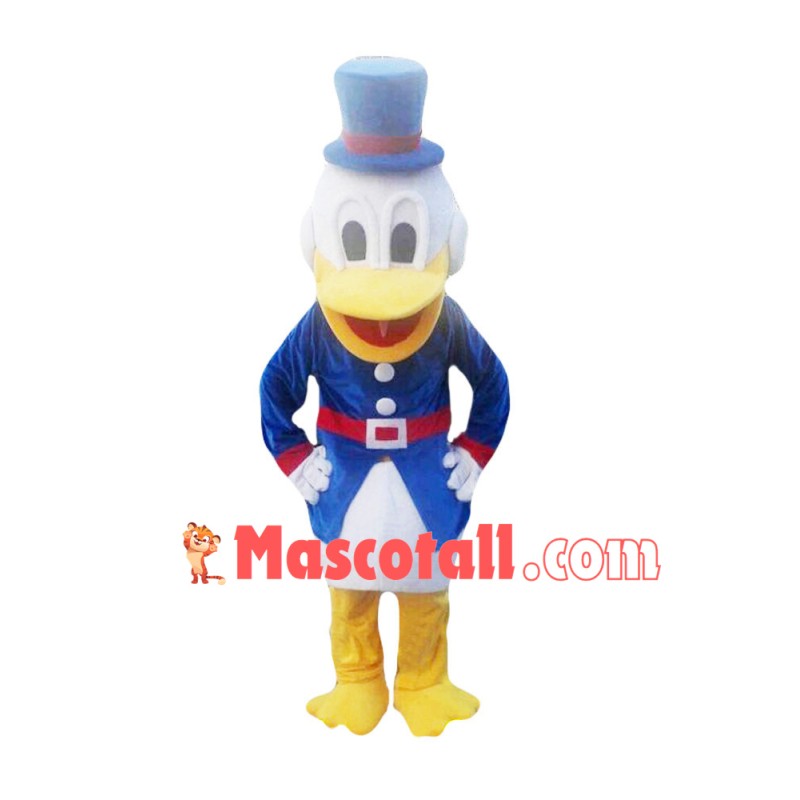 Donald Duck In Tunic Uniform Mascot Costume
