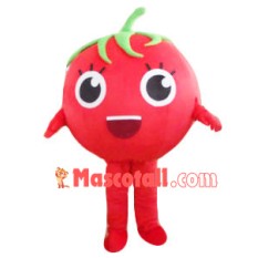 Ripe Tomato Mascot Cartoon Costume