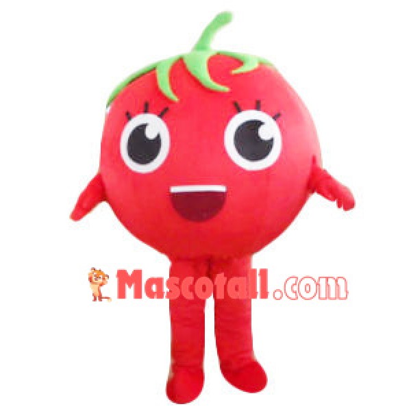 Ripe Tomato Mascot Cartoon Costume
