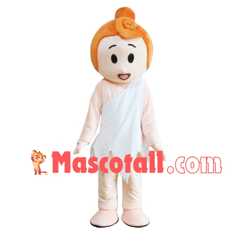 Pure Blond Angel Mascot Costume