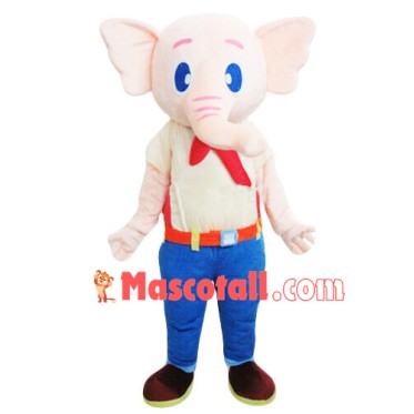 Elephant In The Blue Pants Mascot Costume